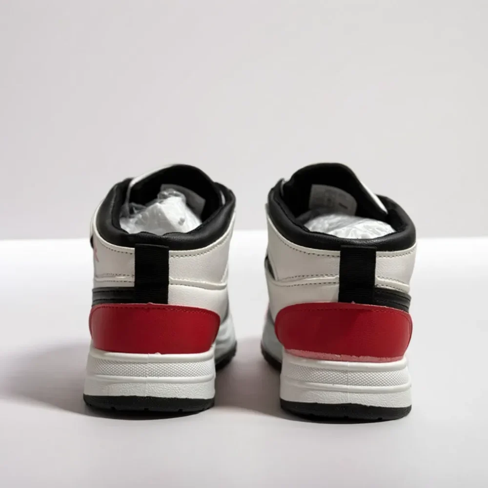 www.vizaro.lk Trendy and comfortable high-top sneakers for kids, featuring a white design with secure fit and all-day comfort. A great choice for active, stylish children.