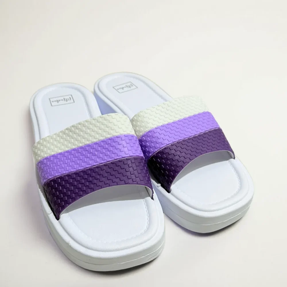Platform Slide Sandals - Women's Summer Footwear - Image 2