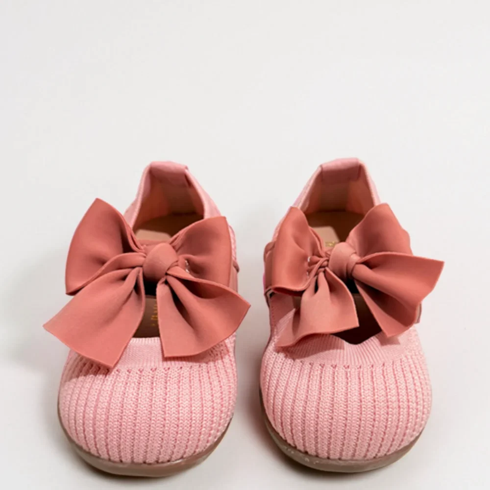 Knit Mary Janes Little Bow