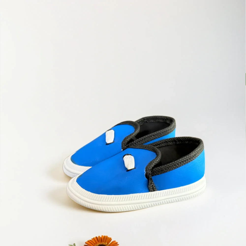Vizaro Blue Baby Slip-On Shoes