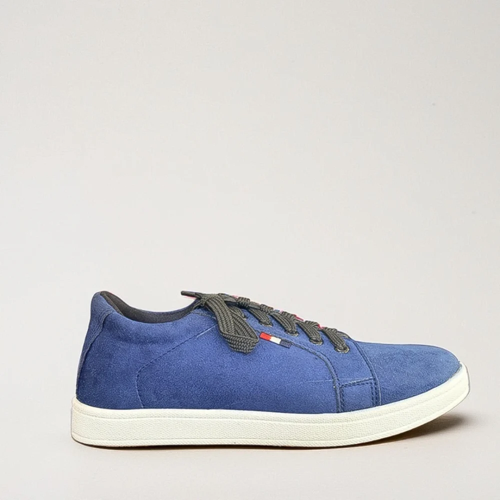 Vizaro Classic Blue Suede Sneakers