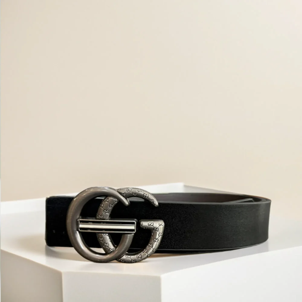 GG Marmont Belt - Black Leather