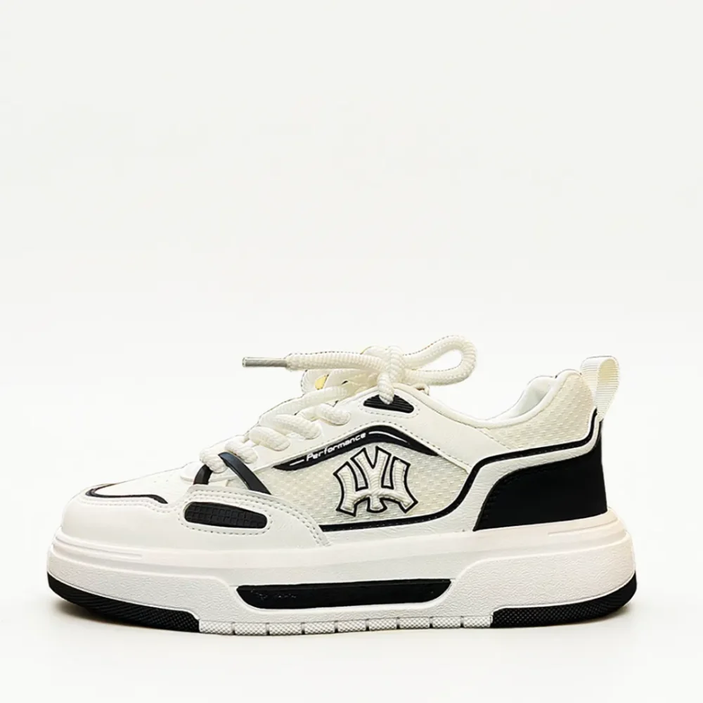 MLB Liner New York Yankees Sneakers - White/Black Performance Edition | Authentic MLB Korea NY Yankees Shoes